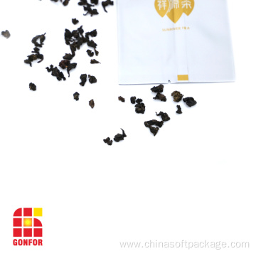 Custom printed aluminum foil side gusset bag for tea packaging